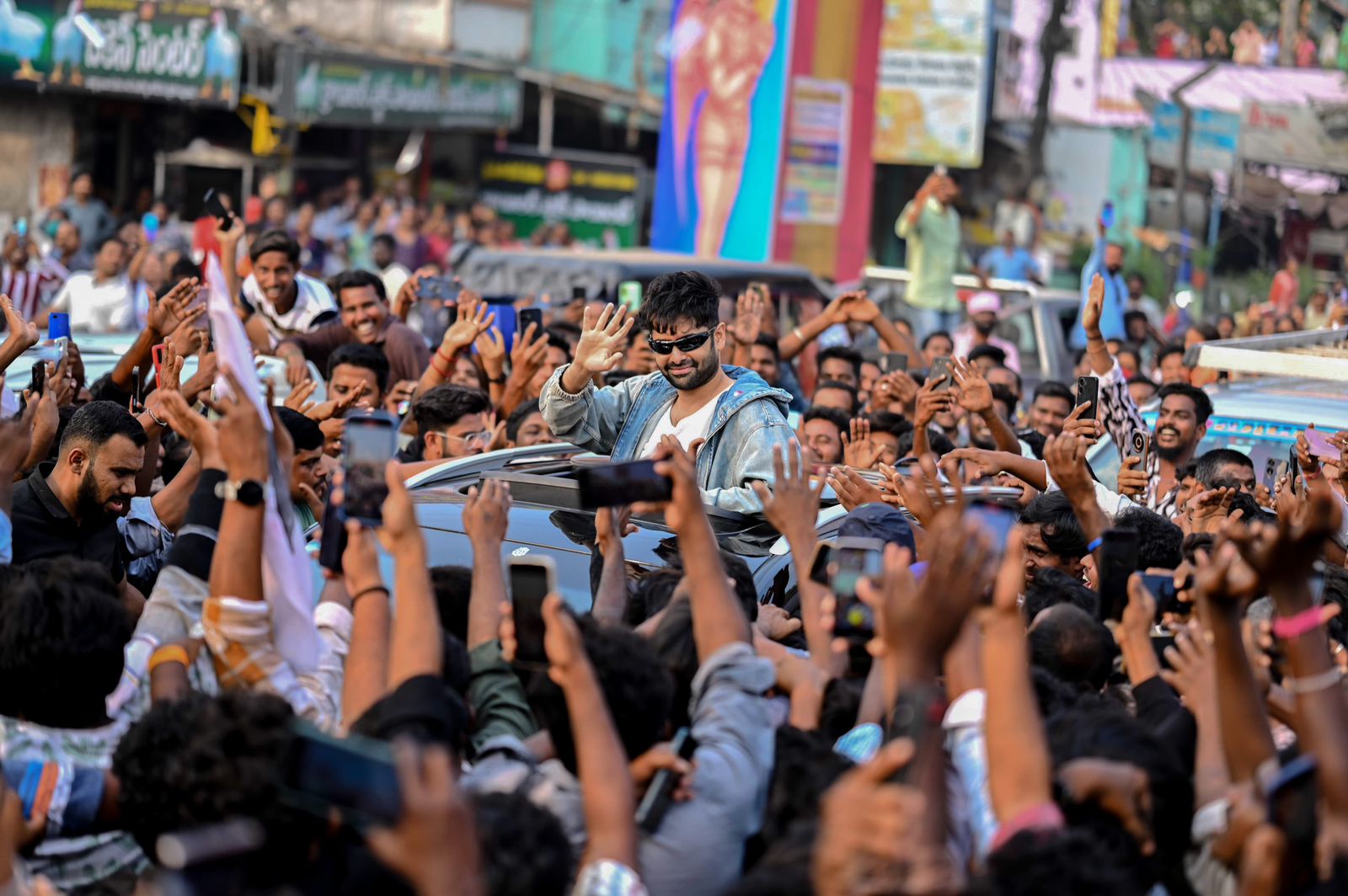 Grand Welcome For Ram Pothineni In Rajahmundry
