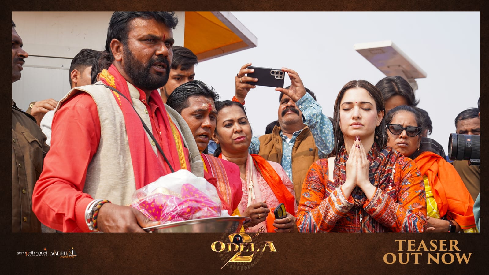 Odela 2 Team Takes Holy Dip At Maha Kumbh Mela During Teaser Launch