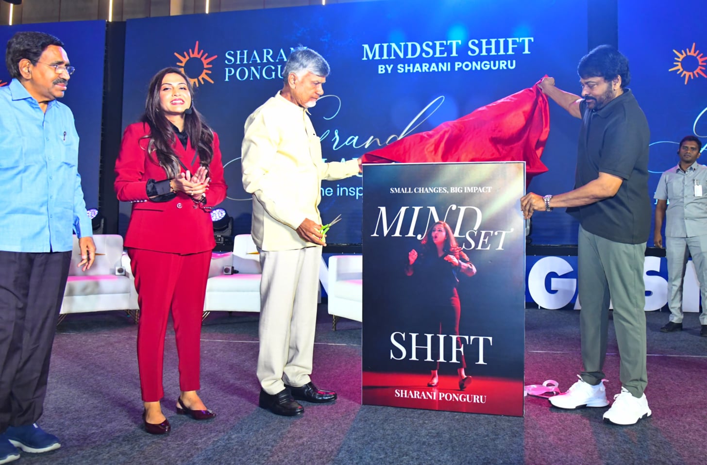 Chandrababu Naidu Chiranjeevi At Dr. Sharani’s Book Launch 