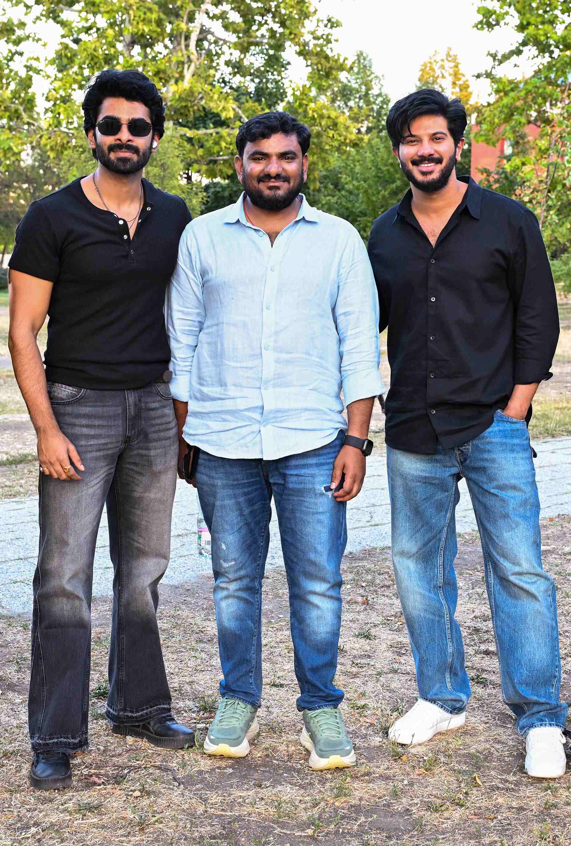Director Ravi Along With Deekshith Shetty & Dulquer Salmaan