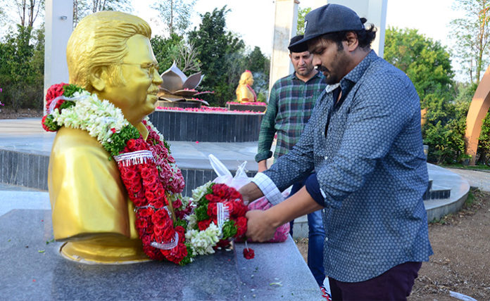 Hero Manchu Manoj pays homage for Dasari Narayana Rao on his 3rd Death Anniversary