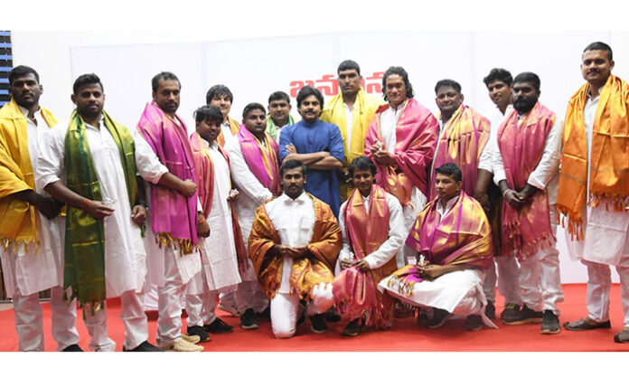 Pawan Kalyan Facilitates Wrestling stars