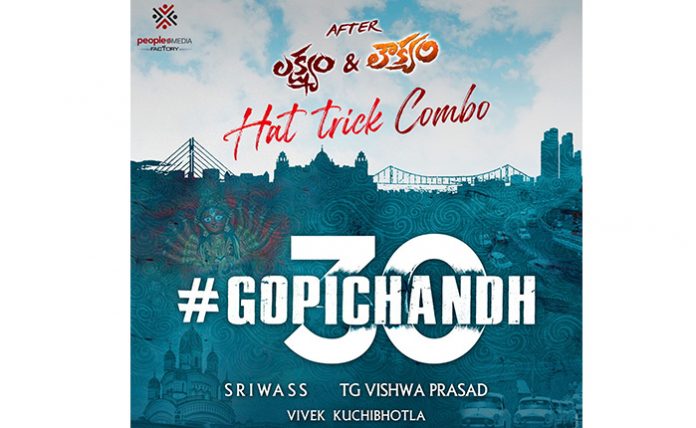 Gopichand 30 With Sriwass Under People Media Factory Announced