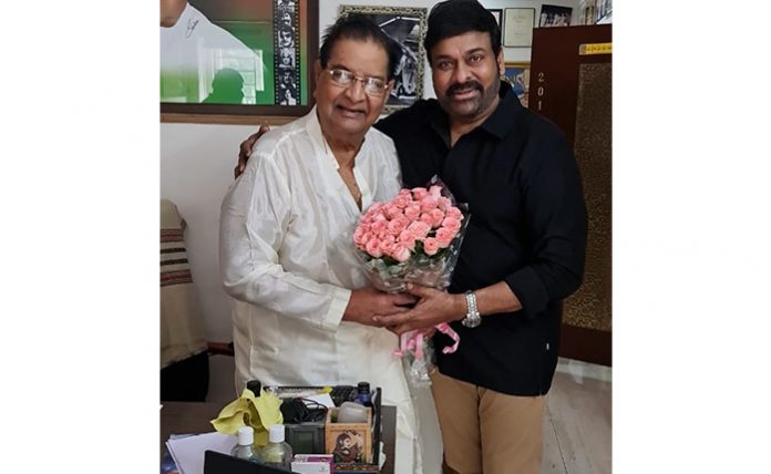 Megastar Chiranjeevi couple birthday wishes to Kaikala Satyanarayana