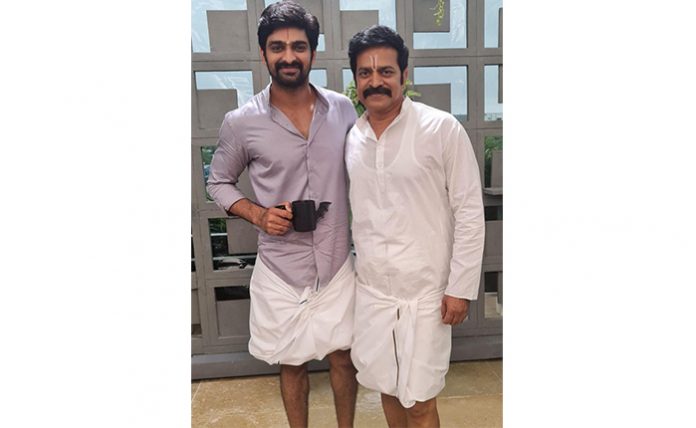 Naga Shaurya Shares New Working Still From His Film With Anish Krishna, Ira Creations