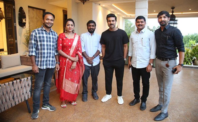 Mega Power Star Ram Charan Launched First Look Of Suma Kanakala, Vijay Kumar Kalivarapu, Vennela Creations Production No 2 Jayamma Panchayathi