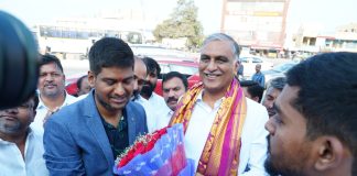 Harish Rao Opened Arjun TVS Showroom