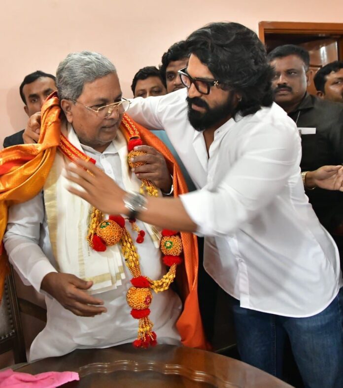 Ram Charan Meets Karnataka CM Siddharamaiah