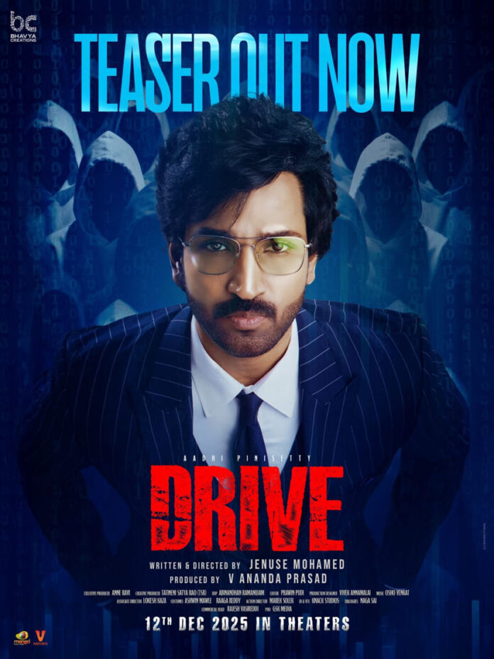 Aadhi Pinisetty’s engaging thriller Drive Teaser Out Now