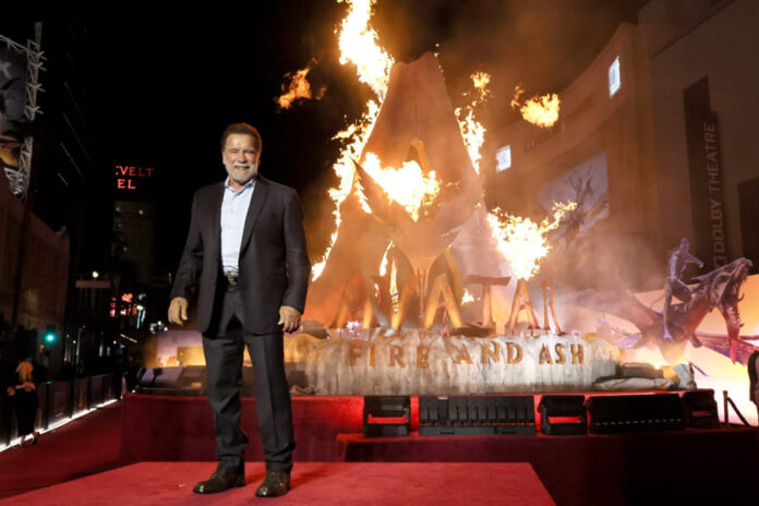 Arnold Schwarzenegat Avatar Fire and Ash premiere in LA