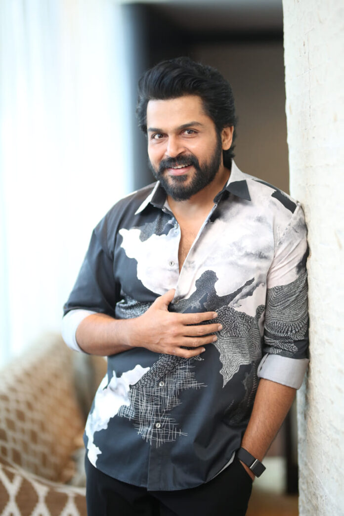 Karthi At Media Interaction About Annagaru Vostaru (2)