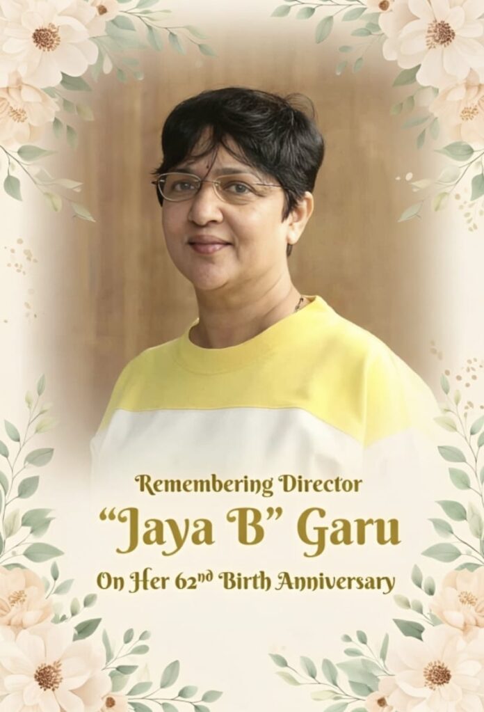 Remembering B Jaya Remembering B Jaya