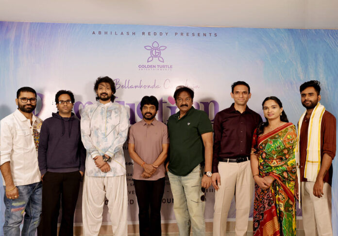 A. Karunakaran, Anudeep KV & Bheems Ceciroleo, For Bellamkonda Ganesh’s New-Age Rom-Com Launched A. Karunakaran, Anudeep KV & Bheems Ceciroleo, For Bellamkonda Ganesh’s New-Age Rom-Com Launched