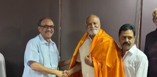 New (APFSTvTDC) Chairman Bharath Bhushan and Director Chadalavada Srinivasa Rao Felicitated by Telugu Film Chamber of Commerce