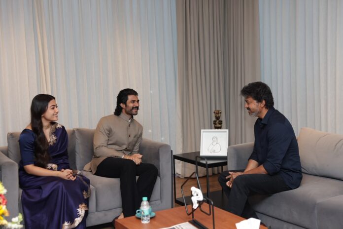 Ranabaali Couple Vijay Deverakonda and Rashmika Mandanna Meet Tamil Nadu CM Thalapathy Vijay